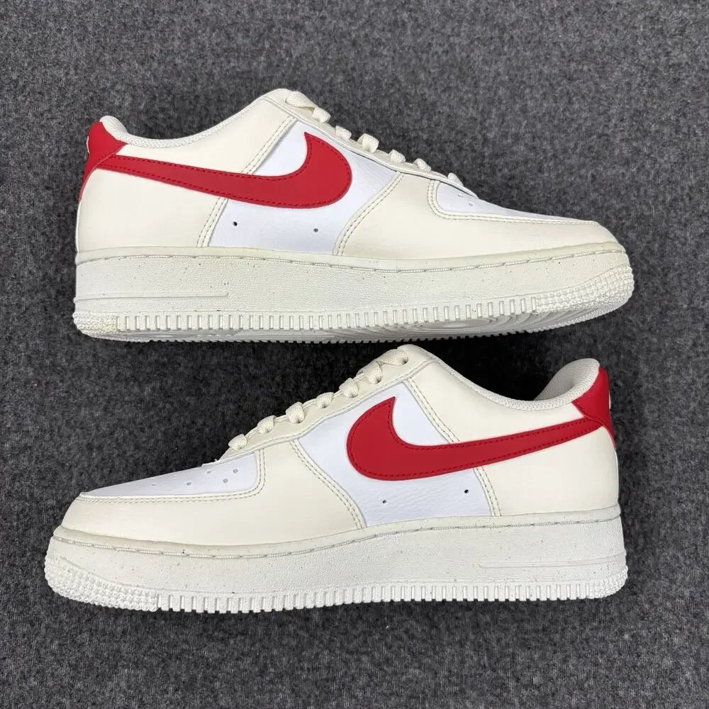 Nike Air Force 1 Low '07 Womens size 8.5 Next Nature Pale Ivory Red